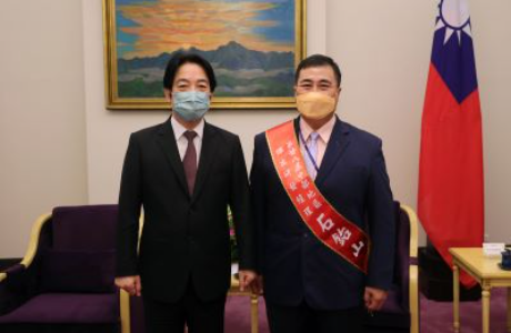 工工系博士生石鈶山當選中部地區傑出研發經理獎<br>  獲副總統賴清德接見